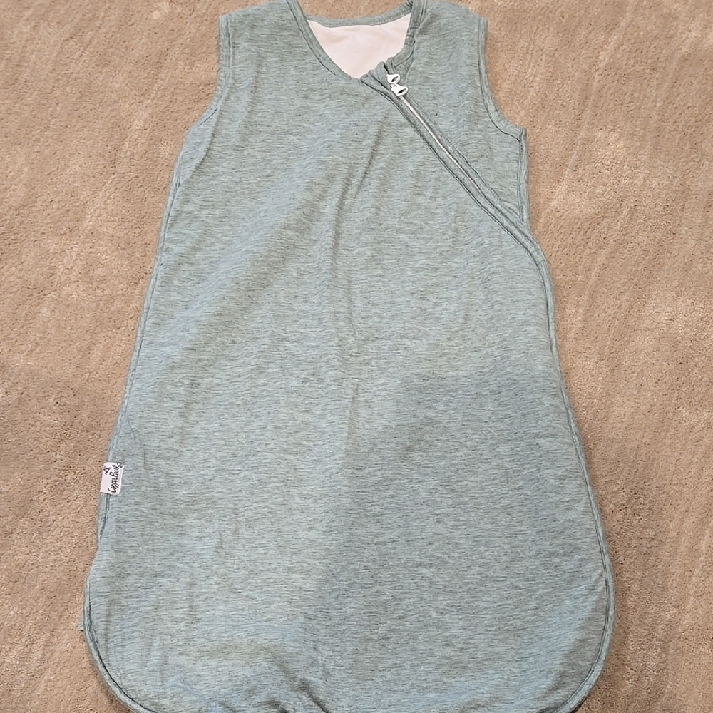 Kids Sleeveless Pajama in Soft Green